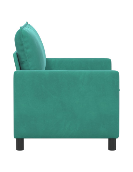 Divano Turchese 126 x 81 x 87,5 cm Velluto