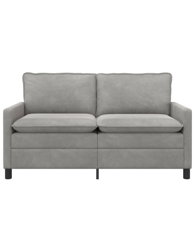 Divano Grigio Chiaro 156 x 81 x 87,5 cm Velluto