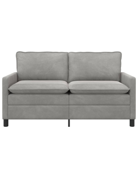 Divano Grigio Chiaro 156 x 81 x 87,5 cm Velluto