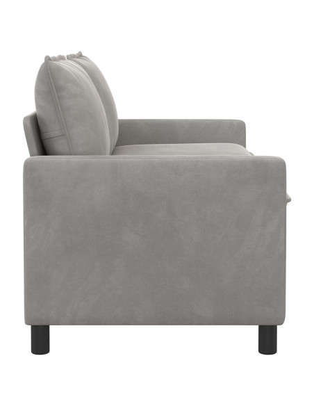 Divano Grigio Chiaro 156 x 81 x 87,5 cm Velluto