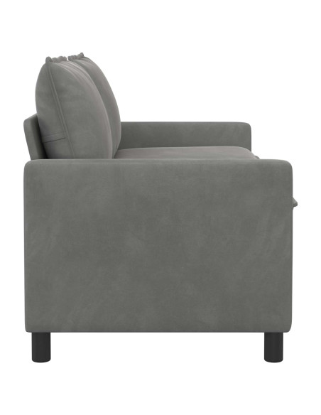 Divano Grigio scuro 156 x 81 x 87,5 cm Velluto