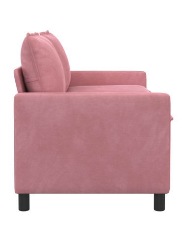 Divano Rosa 156 x 81 x 87,5 cm Velluto
