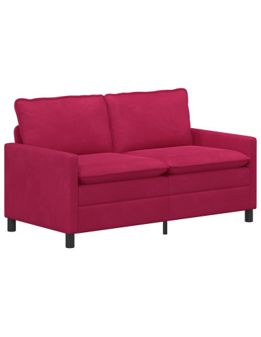 Divano Rosso Vino 156 x 81 x 87,5 cm Velluto
