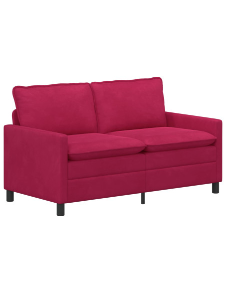 Divano Rosso Vino 156 x 81 x 87,5 cm Velluto