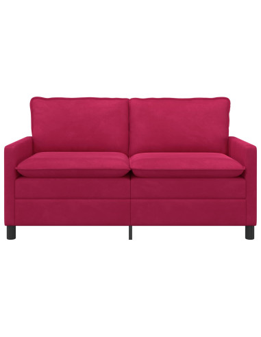 Divano Rosso Vino 156 x 81 x 87,5 cm Velluto