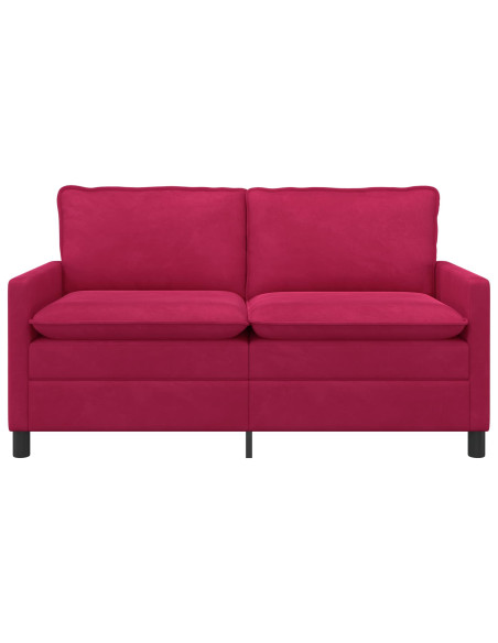 Divano Rosso Vino 156 x 81 x 87,5 cm Velluto