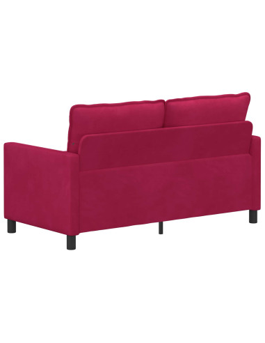 Divano Rosso Vino 156 x 81 x 87,5 cm Velluto