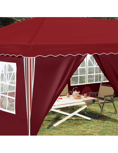 Tenda per feste a pop-up 575 x 288 x 245 cm Borgogna