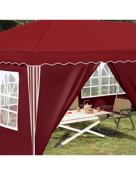 Tenda per feste a pop-up 575 x 288 x 245 cm Borgogna