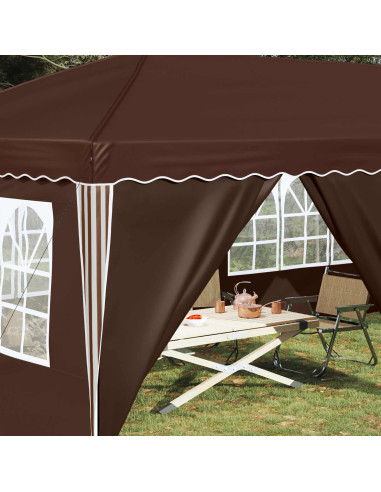 Tenda per feste a pop-up 575 x 288 x 245 cm Marrone
