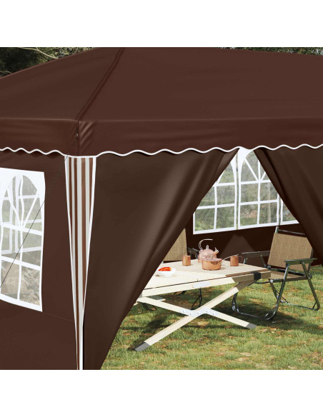 Tenda per feste a pop-up 575 x 288 x 245 cm Marrone