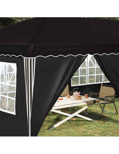 Tenda per feste a pop-up 575 x 288 x 245 cm Nero