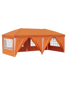Tenda per feste a pop-up 575 x 288 x 245 cm Arancione 2