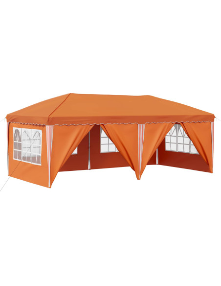 Tenda per feste a pop-up 575 x 288 x 245 cm Arancione