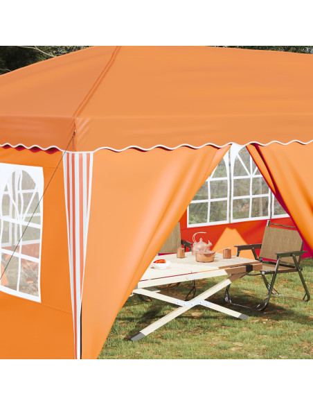 Tenda per feste a pop-up 575 x 288 x 245 cm Arancione
