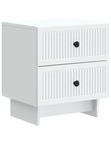 Armadio da Notte con cassetto 2 pcs Bianco 43 x 34,5 x 47,5 cm