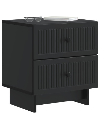 Armadio da Notte Nero 43 x 34,5 x 47,5 cm Legno ingegnerizzato