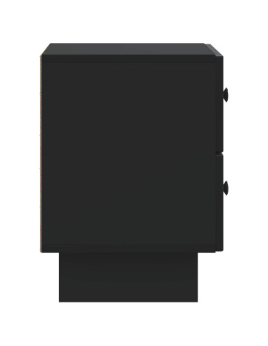 Armadio da Notte Nero 43 x 34,5 x 47,5 cm Legno ingegnerizzato