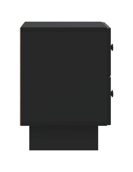 Armadio da Notte Nero 43 x 34,5 x 47,5 cm Legno ingegnerizzato