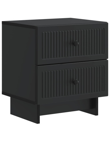 Armadio da Notte con cassetto 2 pcs Nero 43 x 34,5 x 47,5 cm