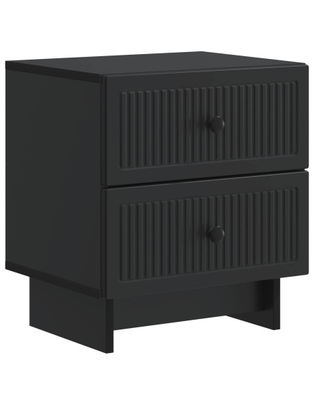 Armadio da Notte con cassetto 2 pcs Nero 43 x 34,5 x 47,5 cm