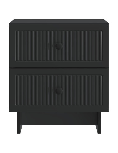 Armadio da Notte con cassetto 2 pcs Nero 43 x 34,5 x 47,5 cm