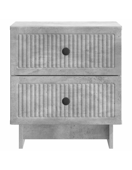 Armadio da Notte Grigio Cemento 43 x 34,5 x 47,5 cm