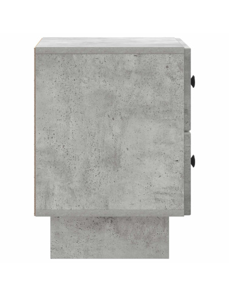 Armadio da Notte Grigio Cemento 43 x 34,5 x 47,5 cm