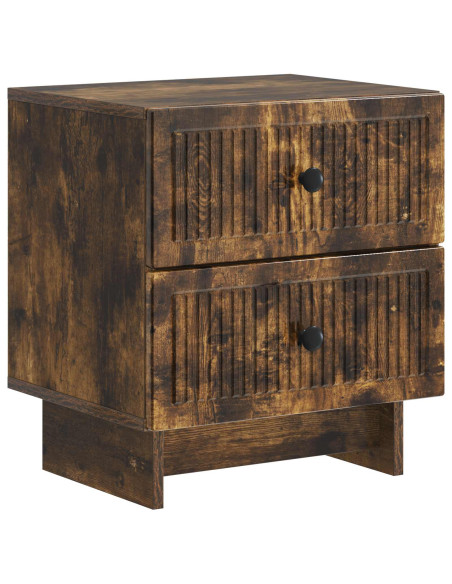 Armadio da Notte 2 pcs Rovere Fumo 43 x 34,5 x 47,5 cm