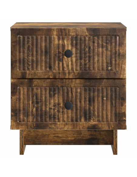 Armadio da Notte 2 pcs Rovere Fumo 43 x 34,5 x 47,5 cm