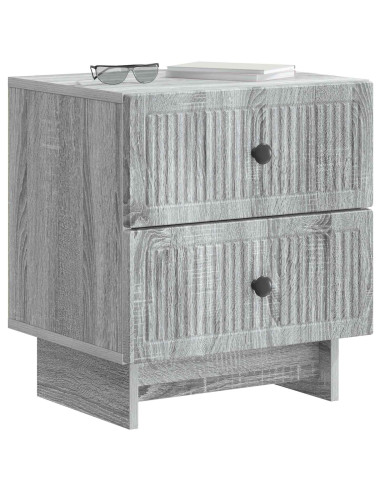 Armadio da Notte con cassetto Grigio Sonoma 43 x 34,5 x 47,5 cm