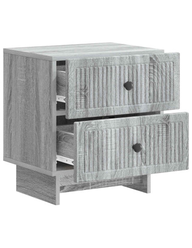 Armadio da Notte con cassetto Grigio Sonoma 43 x 34,5 x 47,5 cm
