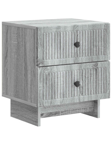 Armadio da Notte 2 pcs Grigio Sonoma 43 x 34,5 x 47,5 cm