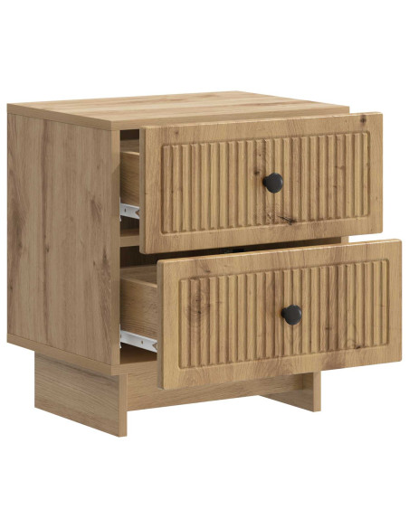 Armadio da Notte 2 pcs Rovere Artigianale 43 x 34,5 x 47,5 cm