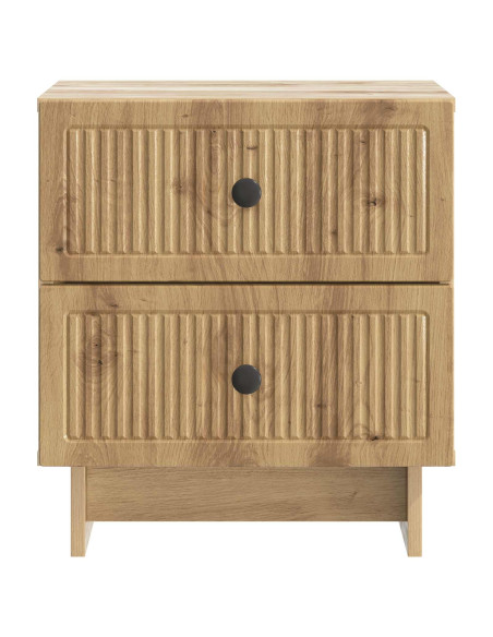 Armadio da Notte 2 pcs Rovere Artigianale 43 x 34,5 x 47,5 cm