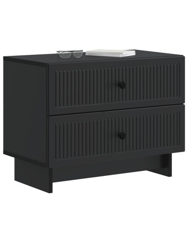 Armadio da Notte Nero 62 x 34,5 x 47,5 cm Legno ingegnerizzato