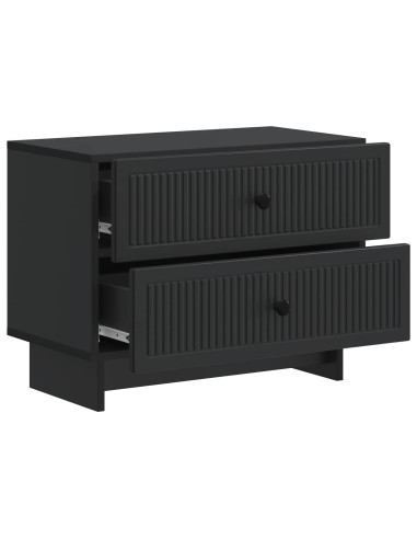 Armadio da Notte Nero 62 x 34,5 x 47,5 cm Legno ingegnerizzato