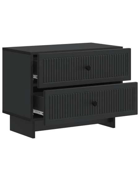 Armadio da Notte Nero 62 x 34,5 x 47,5 cm Legno ingegnerizzato