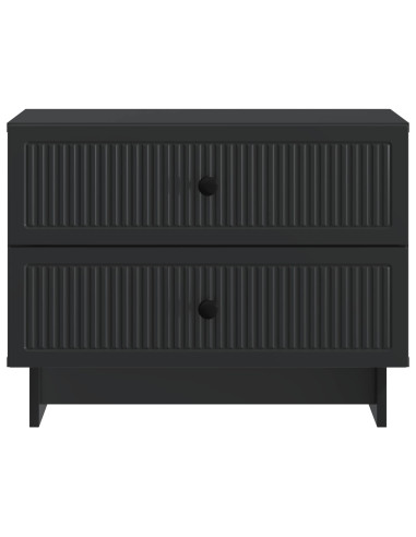 Armadio da Notte Nero 62 x 34,5 x 47,5 cm Legno ingegnerizzato