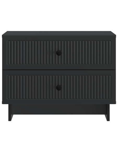 Armadio da Notte Nero 62 x 34,5 x 47,5 cm Legno ingegnerizzato
