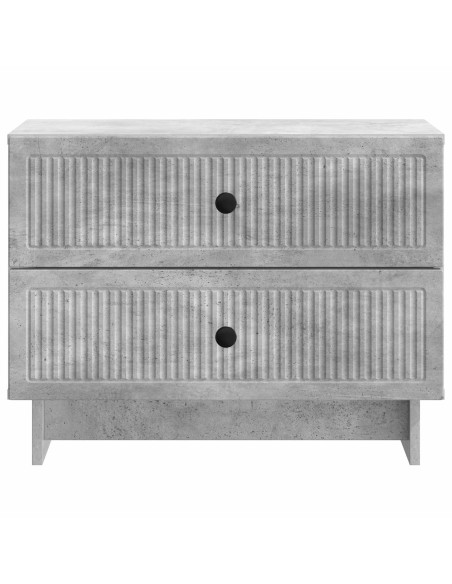 Armadio da Notte Grigio Cemento 62 x 34,5 x 47,5 cm