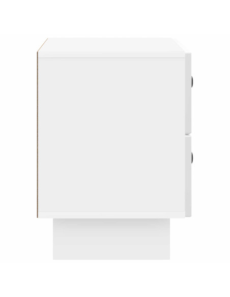 Armadio da Notte con cassetto Bianco Lucido 62 x 34,5 x 47,5 cm