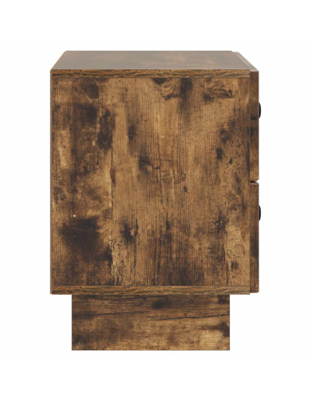 Armadio da Notte con cassetto Rovere Fumo 62 x 34,5 x 47,5 cm