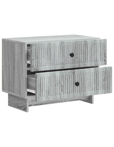 Armadio da Notte con cassetto Grigio Sonoma 62 x 34,5 x 47,5 cm