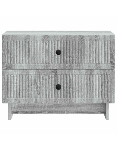 Armadio da Notte con cassetto Grigio Sonoma 62 x 34,5 x 47,5 cm