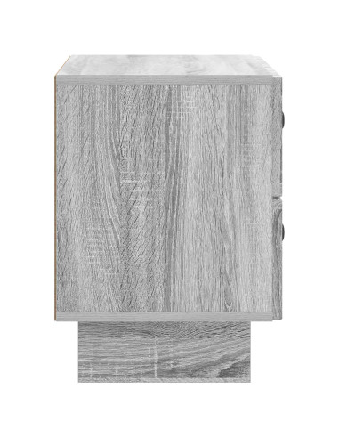 Armadio da Notte con cassetto Grigio Sonoma 62 x 34,5 x 47,5 cm