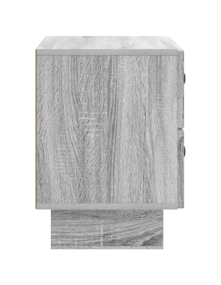 Armadio da Notte con cassetto Grigio Sonoma 62 x 34,5 x 47,5 cm