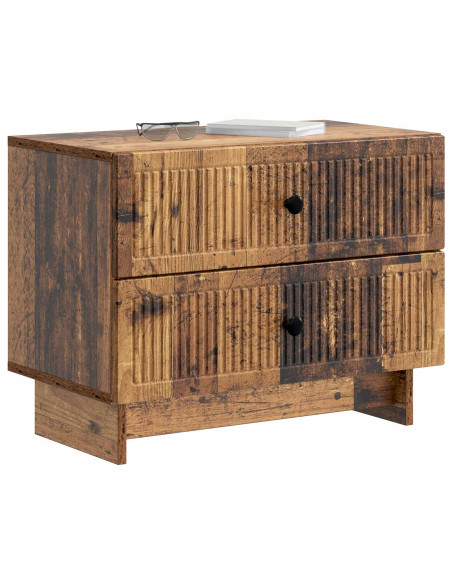 Armadio da Notte con cassetto Legno antico 62 x 34,5 x 47,5 cm