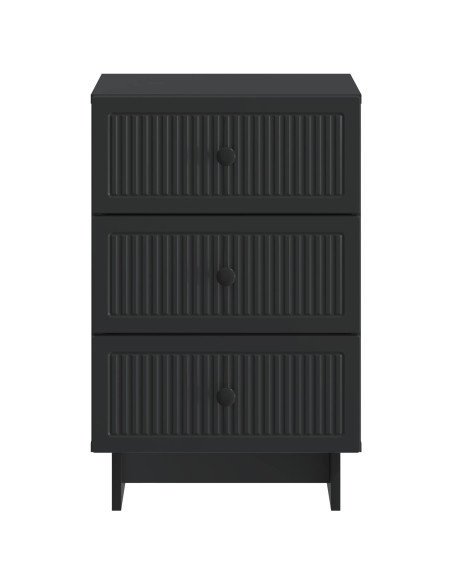 Armadio da Notte Nero 43 x 41 x 66,5 cm Legno ingegnerizzato