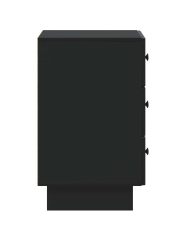 Armadio da Notte Nero 43 x 41 x 66,5 cm Legno ingegnerizzato